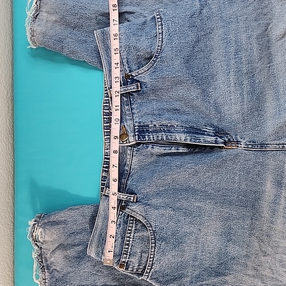 Nordstrom Medium Light Wash Mom Jeans, Size 16 - Picture 11 of 16